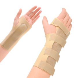 Express Orthopaedic® - Medically Approved Neoprene Wrist Support Splint With Palm Stay & Grip Tab Fastenings - Carpal Tunnel, RSI, Arthritis (MED - Wrist Circ:15-17cm, RIGHT)