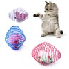 Fejapa 16 Pack Assorted Cat Metal Spring Balls Stretchable Large