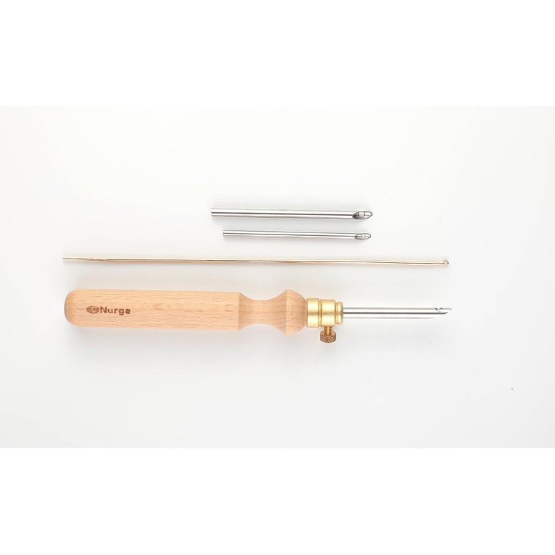 Nurge Premium Quality Punch Needle Kit, 3mm-4mm-5mm Metal Tubes and