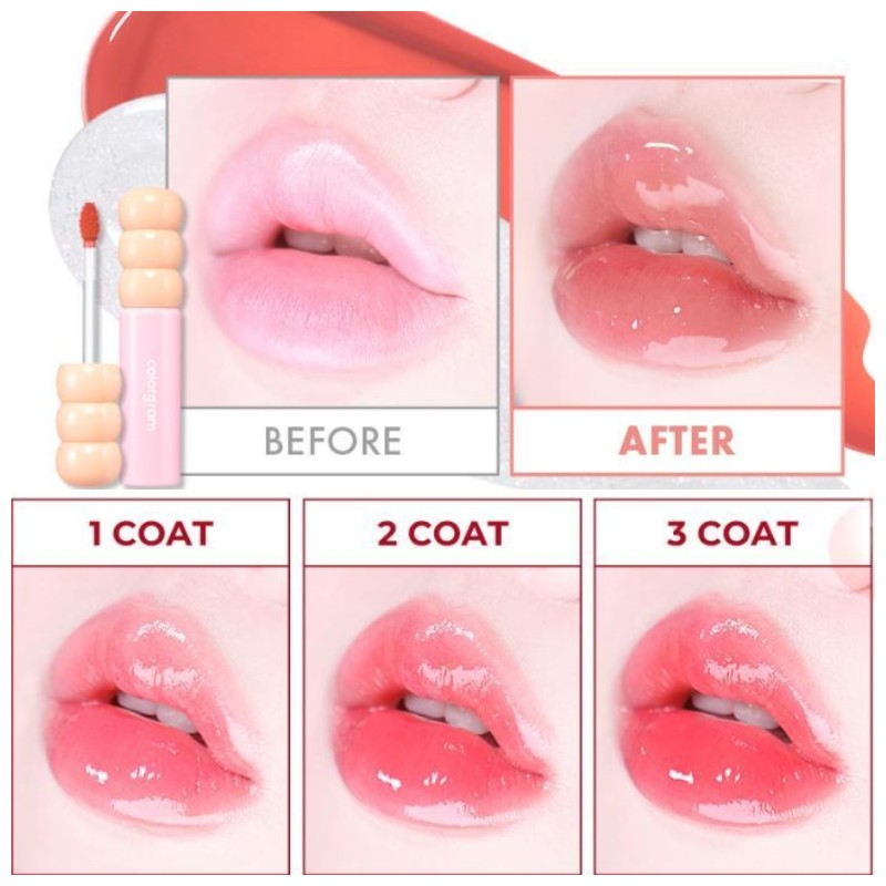 COLORGRAM Fruity Glass Tint 2.8g, Color:00 Pearl Gloss