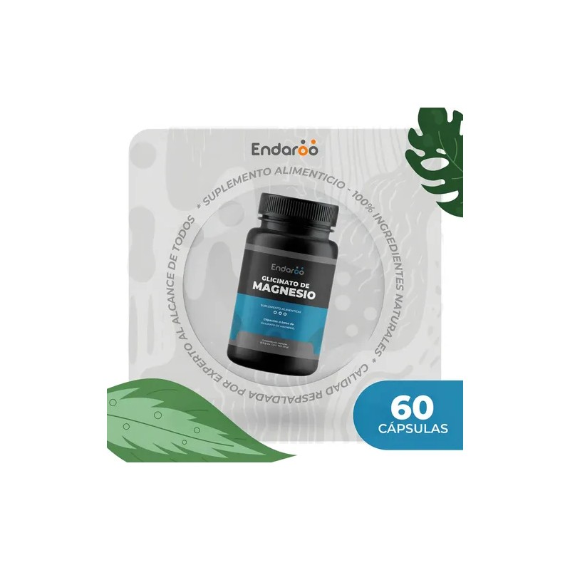 Glicinato De Magnesio 500 mg - 60 Cápsulas
