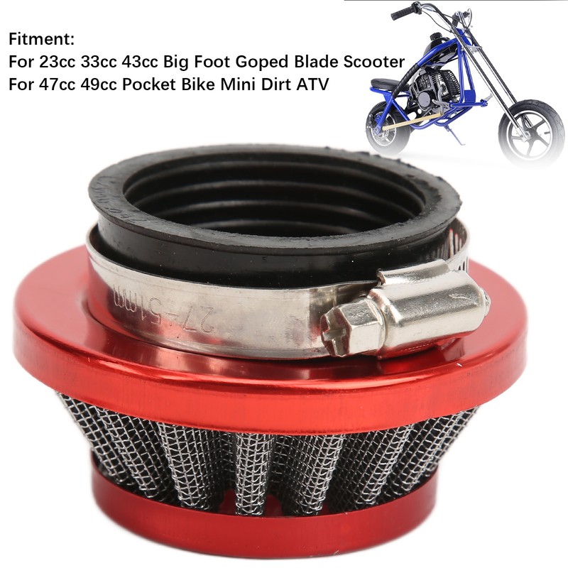 Carburetor Air Filter Adapter Red Replacement for 23cc 33cc 43cc