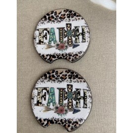 Unbranded Faith Car Coasters