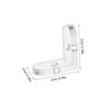OUNONA 15 Pcs Acrylic Transparent Corner Brackets L-Shaped Fixing Buckle