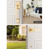 EHOMEWARE Front Door Handle Set, Brushed Gold, Satin Brass, Zinc,