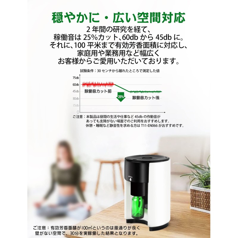 ENERG e's Explorer アロマディフューザー ネブライザー式 TYPE-C 給電式 2023 ヨガ室 ホテル