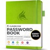 Clever Fox Password Book with Alphabetical tabs. Internet Address Organizer