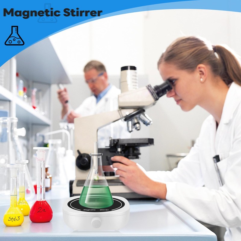 Clickinline Magnetic Stirrer Mini Lab Stir Mixer Portable Stirrer Plate