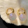 HUGE TOMATO Big Pearl Drop Earrings for Women, Statement Extra