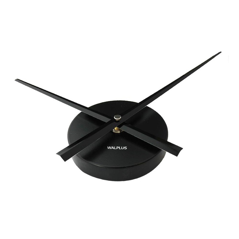 WALPLUS 24" FlexiClock Black Without Number Metal Wall Clock Modern