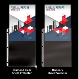 GOLD SEAL 200 Count Diamond Clear Sheet Protectors, Added Anti Glare Coating, Standard Durable Weight,8.5 x 11, Topload, 200 Boxed Sheet Protectors