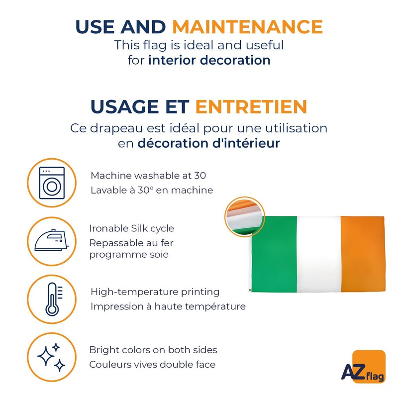 Ireland Flag 3' x 5' - Irish Flags 90 x