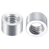 DTGN 1/4 20x6mm(DxL) Round Coupling Nuts for Mechanical Connecting Aluminum