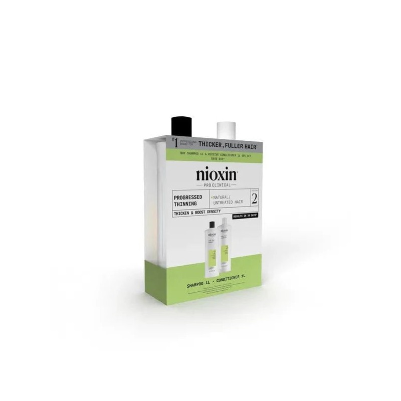 Nioxin Scalp + Hair Thickening System 2 Shampoo + Conditioner