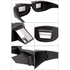 NYKKOLA Lazy Glasses Bed Prism Glasses Horizontal Reading Spectacles 90° Vision Neck Protection Prism Glasses for Bedridden Lying Down Reading and Watching TV/Mobile Phone in Bed