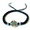 Iconsgr Handmade Christian Orthodox Komboskoini Prayer Rope Bracelet Black with