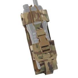 Universal Radio Holster Pouch Case Duty Belt Walkie Talkies Holder Portable Tactical Two-Way Radios Holder for Hunters, First Responders, Public Safety, Hikers and Travelers (Camo)