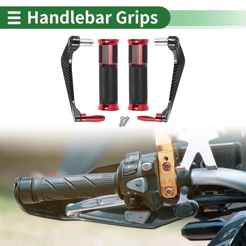 Partuto 7/8" 22mm 15/16" 24mm Motorcycle Hand Grips Cover Kit