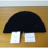COACH CASHMERE BEANIE IN BLACK COLOR. NWT