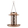 Solar Bird Feeder Solar Powered Garden Light Portable Hanging Hollow