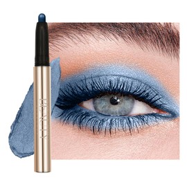 Metallic Eyeshadow Pencil, Lasting Shimmer Eyeshadow Stick,Highly Pigmented Waterproof Eyeliner Pencil, Create Glitter Eye Contour Makeup,Perfect Gifts for Women 11 Sparkling Dream Blue