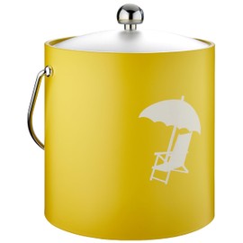 Kraftware Pastimes 3qt (Beach Chair, Lemon) Ice Bucket, Small