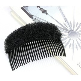 ericotry Hair Comb, 2PCS Charming Bump It Up Volume Inserts, Nylon, Size 6x8.5cm/2.36x3.35, Black (Color:black,beige,brown for you choose), for Women and Girls with Long Hairs