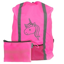 Eazy Case Rucksack, School Bag, Rain Cover, Protective Cover, with Reflective Strips, Rain Cover Waterproof with Reflector and Bag, for More Safety in Traffic
