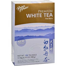 Pack of 6 x Prince of Peace Natural Premium Peony White Tea - 100 Tea Bags