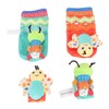 Baby Wrist Rattle Socks Set Soft Cute Cartoon Animal Hand