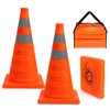45cm Collapsible Traffic Safety Cones, 4 pcs Multi Purpose Pop-up