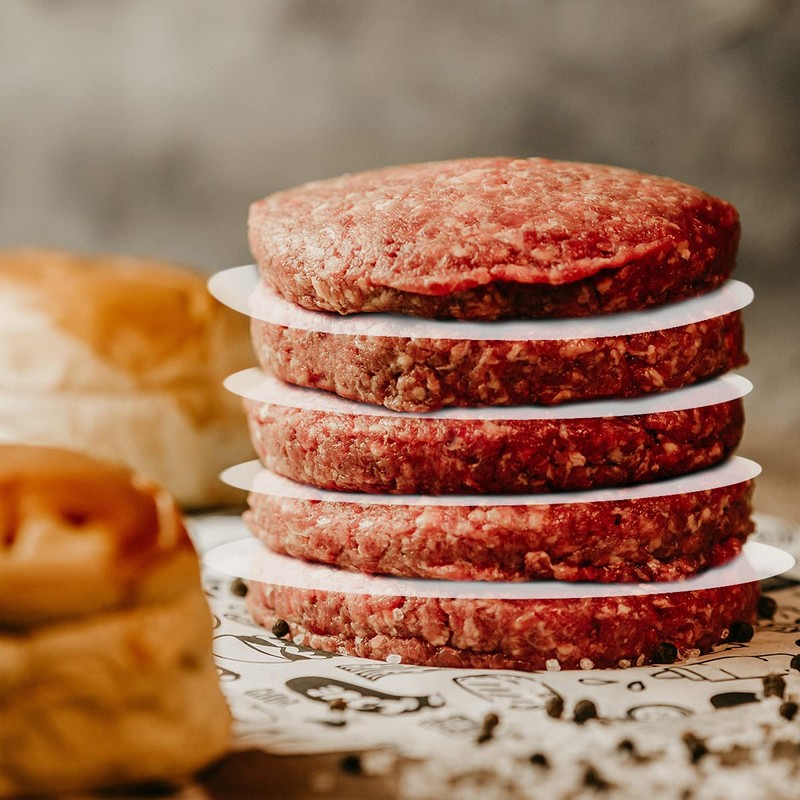 Jagowa 200PCS 15 Cm Burger Paper Non-Stick Baking Paper Hamburger