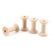 Mini Wooden Bobbins, Pack of 10 Unfinished Wooden Bobbins, Empty