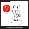 4 Step Ladder Folding Step Stool Ladder for Adults with