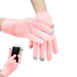 UEIOAVL Moisturizing Gloves 1 Pair Pink Touch Screen Gloves Touch Screen Gloves Women Moisturizing Gloves Eczema Cotton Gloves Knitted Gloves