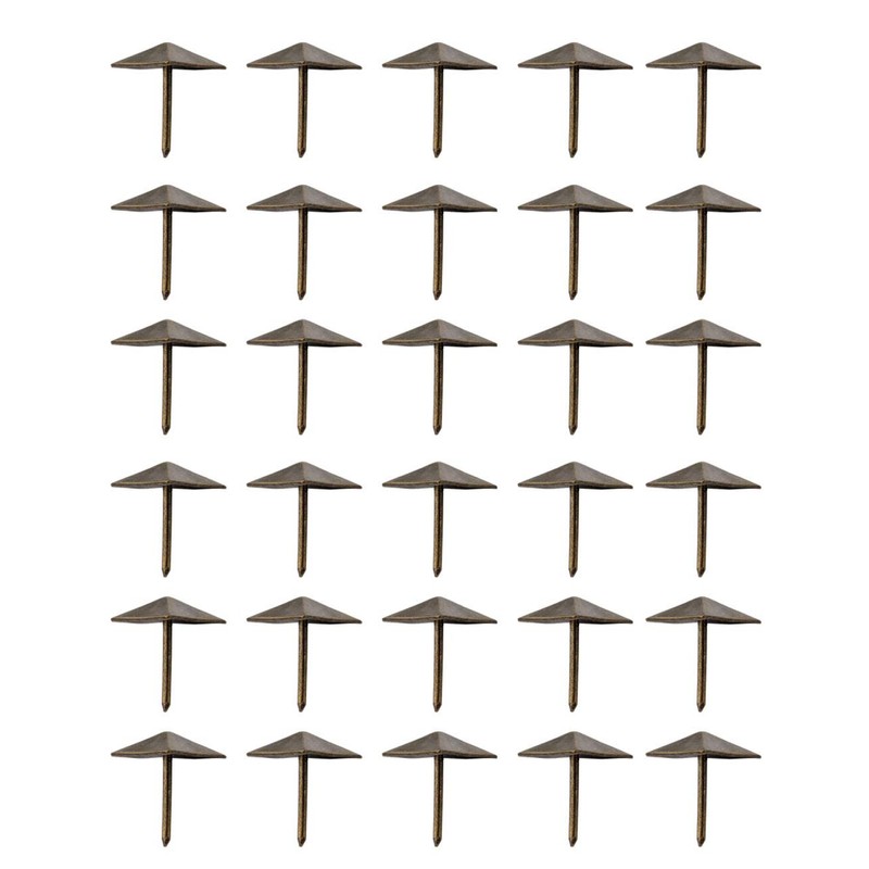 FUXXER® 30 x Decorative Head Nails, Furniture Nails, Upholstery Nails,