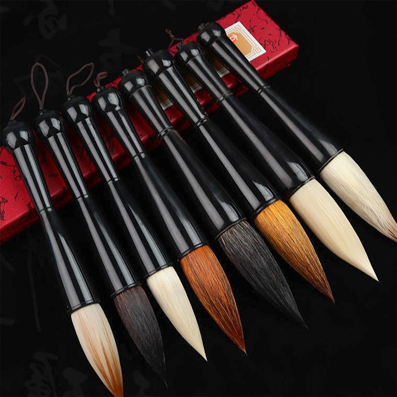 ZONADAH Chinese Calligraphy Brush Long 24cm DIA 2.3cm Writing Brush