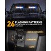 HLauto 2002L Emergency Dash Strobe Lights: 2x8.5 inch Amber Blue