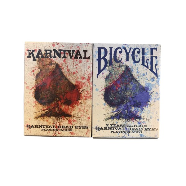 Merz67 LLC Lot 2 Bicycle Karnival Dead Eyes Original and 10 Years Anniversary Edition X