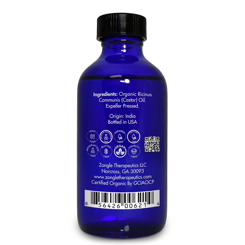 Organic, Castor Oil, Therapeutic Grade, for Constipation – 100% Pure,