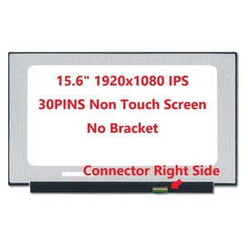 FULLCOM New LCD Replacement Screen FHD 1920x1080 (Non Touch) 15.6 Inch (No Brackets) 30 Pin Matte for HP Probook 450 G7 for Laptop/Display/Screen/LCD Application