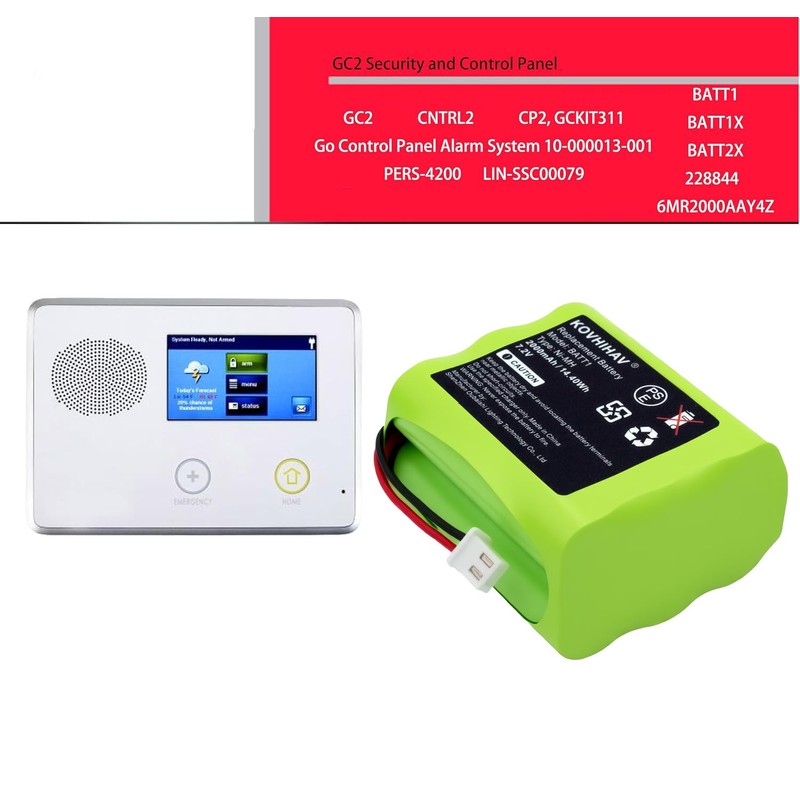 BUSFUIVA Updated 7.2v 2000mah ni-mh Battery Pack 228844 Control Panel