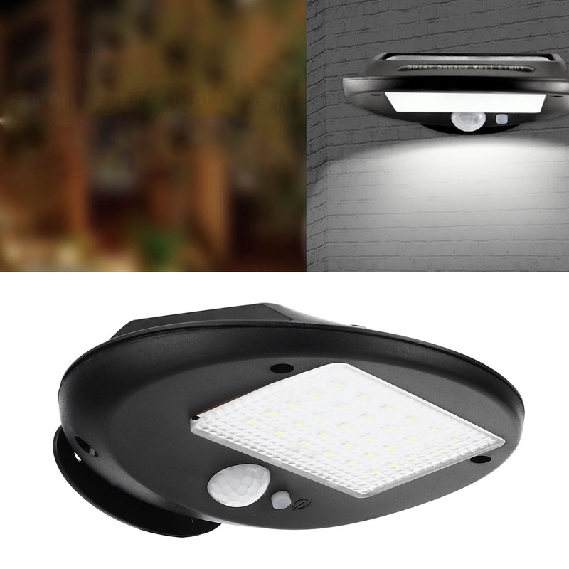 Solar Wall Lamp Sensitive Motion Sensor Weather Resistant Outdoor LED