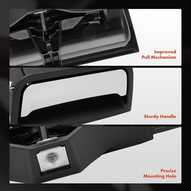 A-Premium Center Console Latch (Chrome) - Compatible with 2014-2020 Chevy