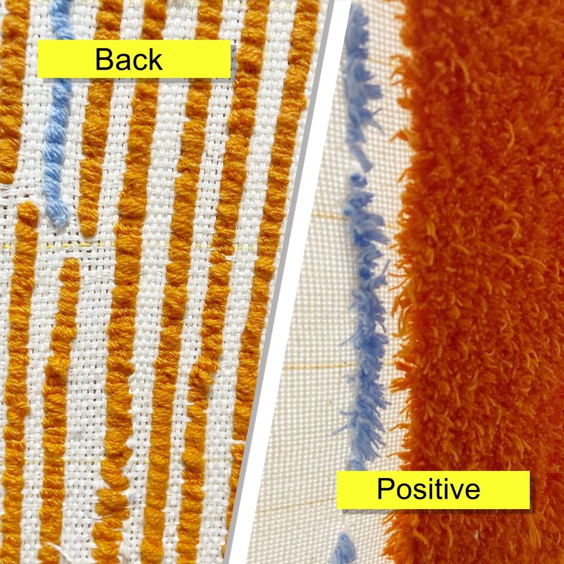 Primary Tufting Cloth with Marked Lines, Large Size Needlework Fabric,