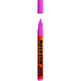 Molotow ONE4ALL Acrylic Paint Marker, 2mm, Neon Pink, 1 Each (127.208)