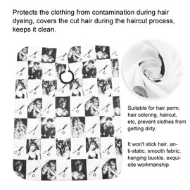 Delantal de peluquería, Capas de Peluquería bata de teñido profesional antiestática para corte de cabello Delantal de corte de pelo transpirable para uso doméstico y de peinado