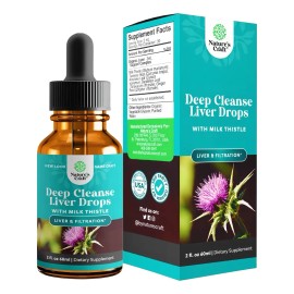 Liver Detox Natures Craft Suplemento Líquido Cardo Mariano 60ml
