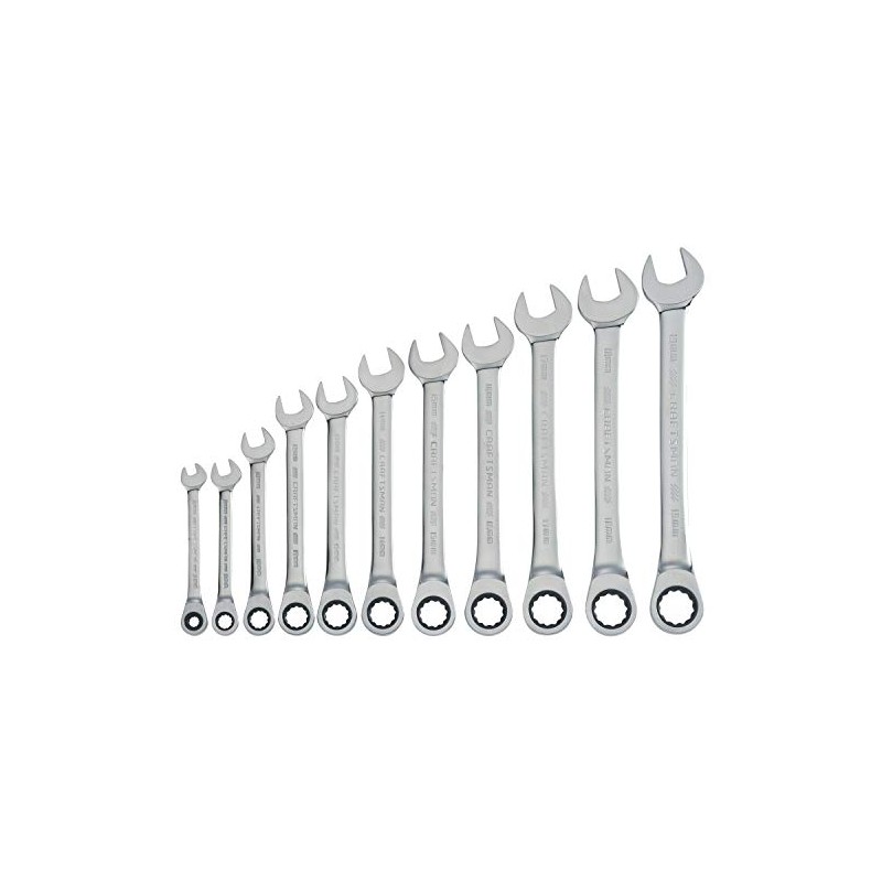 CRAFTSMAN Ratcheting Wrench Set, Metric, 11-Piece (CMMT87021)