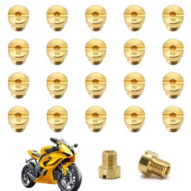 20 Piece Carburettor Nozzle Set, M5 Carburettor Nozzle Set, 5 mm Main Nozzle Set, Main Nozzle Carburettor (40,42,45,48,50,52,55,58,60,62,65,68,70,72,75,78,80,82,85,88,88,88) ) ) for roller roller